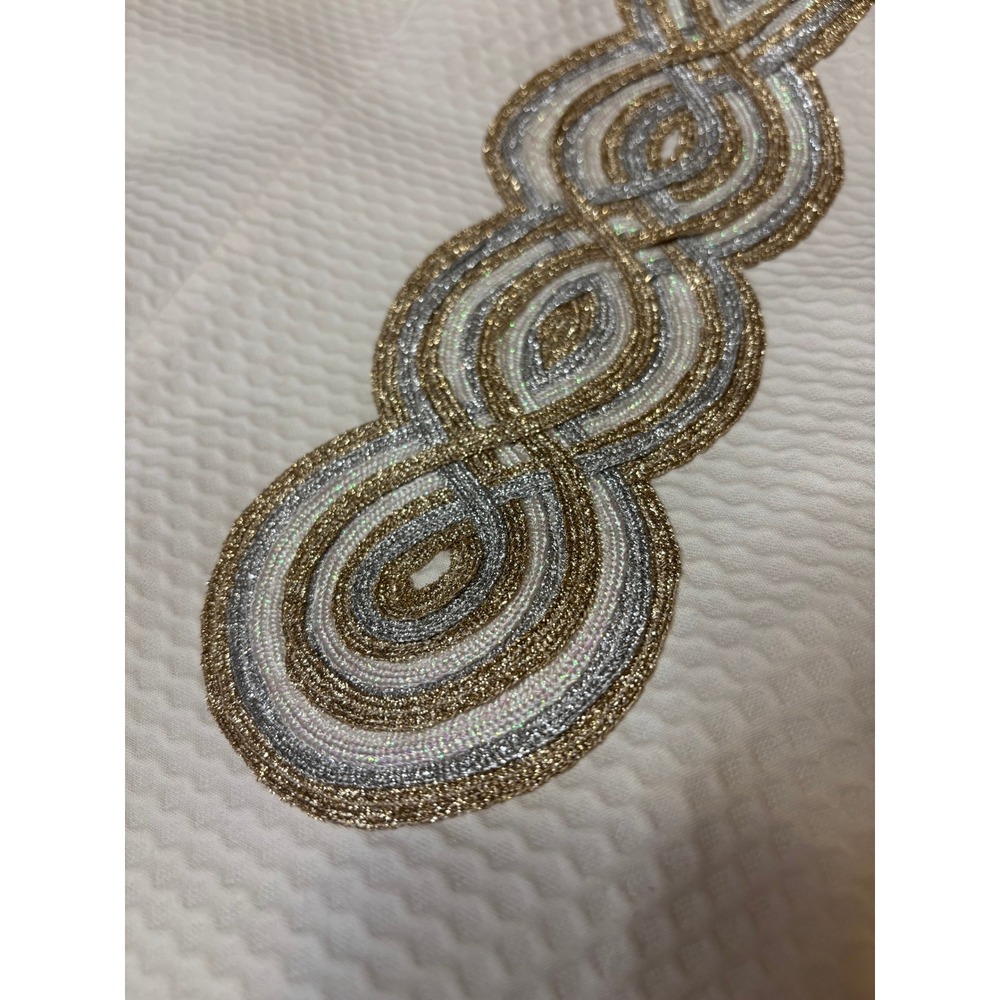 Lilly Pulitzer Valli Shift Dress in Resort White metallic soutache trim Size 6 - Picture 12 of 12